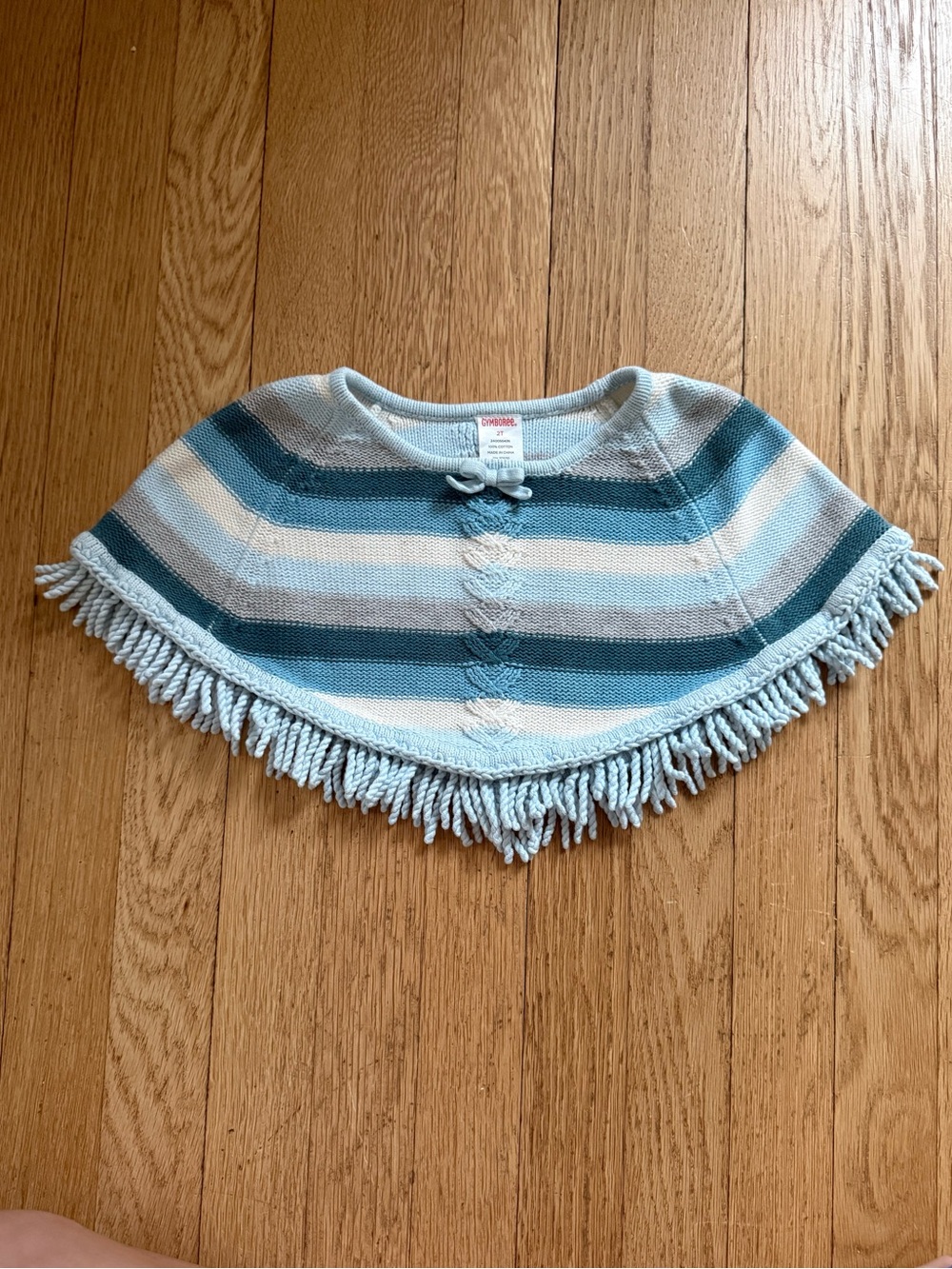 90’s Gymboree Striped Fringe Shaw